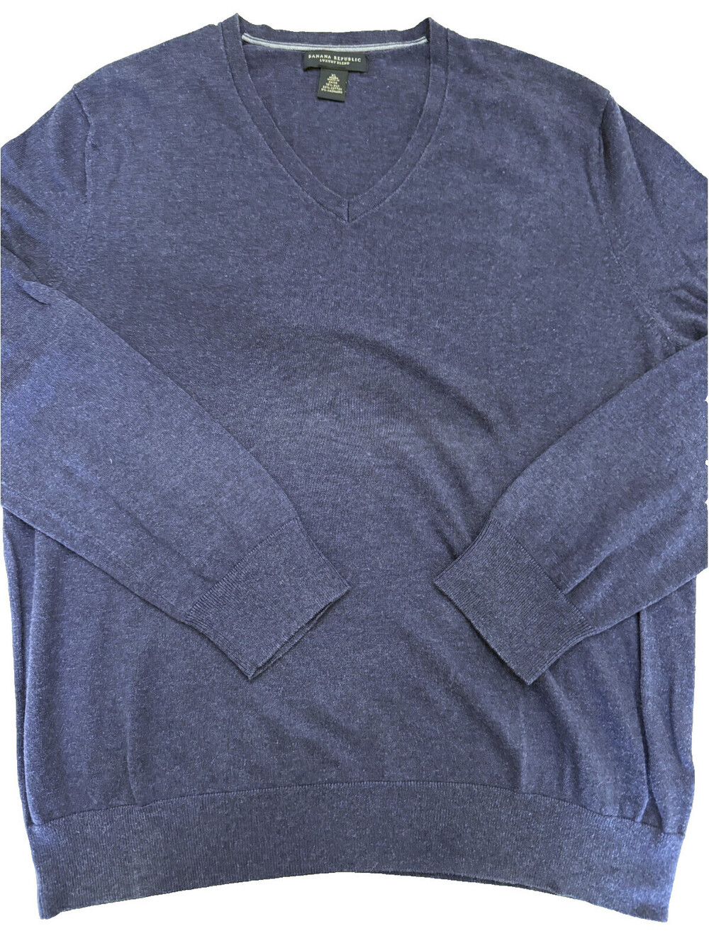 Banana Republic Men's V-Neck Luxury Blend Sweater XL Dark Purple